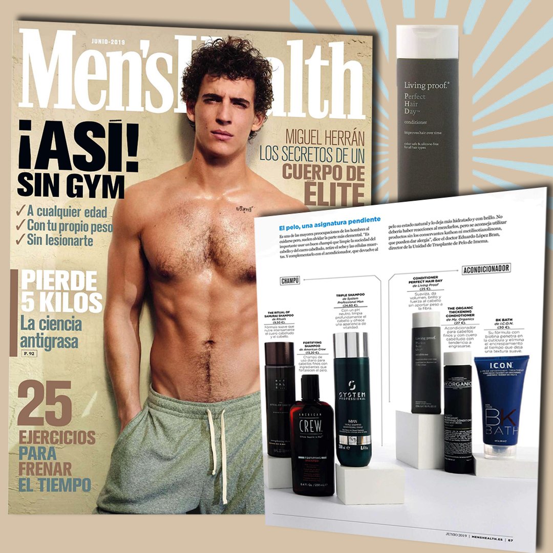 Tener un buen pelo no es sólo cosa de chicas...
También es una de las mayores preocupaciones de los hombres a la hora de cuidarse y Men's Health propone lo mejor: PHD CONDITIONER. ¡Gracias!
#LivingProof #FelizMartes