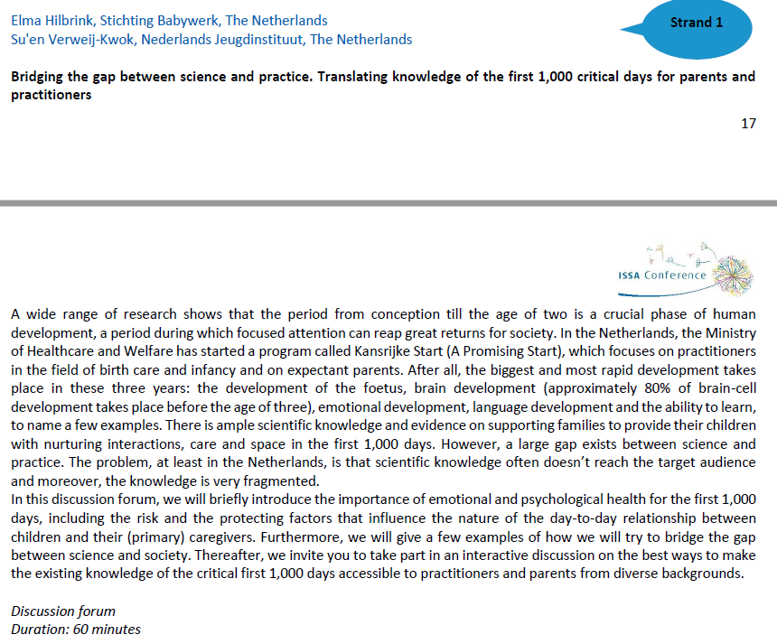 SuenVerweij's tweet image. Joining the #ISSAConference, how to bridge the gap? Kom, leer en doe mee!