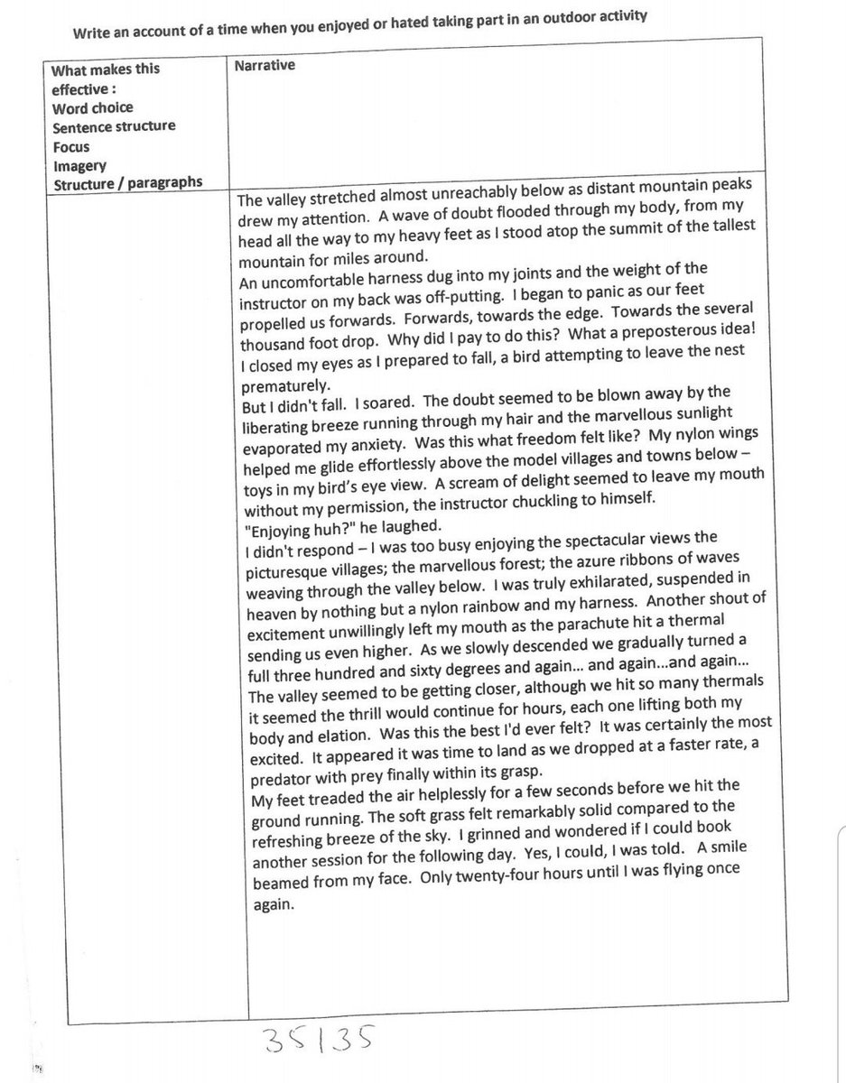EnglishSjl's tweet photo. Year 11... Unit 2 writing revision- advice and examples #wjecenglish #descriptive/narrative https://t.co/URQQxjCSEf