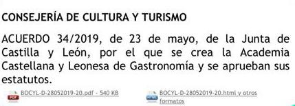 Academia Castellana y Leonesa de Gastronomía tweet media