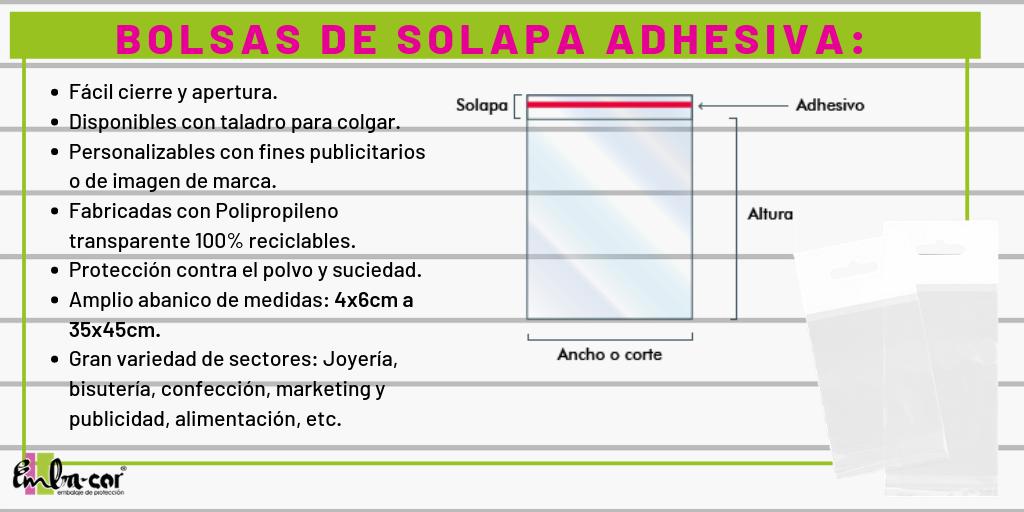Buenos días!
Esta semana os traemos otro tipo de bolsas, las Bolsas de Solapa Adhesiva!! 🗣
Muy usadas en todos los sectores, con gran transparencia y flexibilidad. Aquí os dejamos algunas de sus características 📝 :
#Embacor #EmbalajeDeProtección #EnvasesyEmbalajesCordobeses