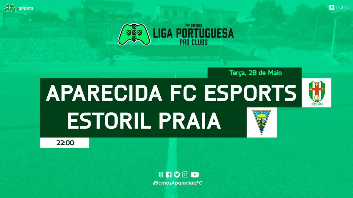 aparecidafifa's tweet photo. Não percas, hoje, a última dupla jornada da Liga Portuguesa da FPF. Contamos contigo!

🏆 FPF | Liga Portuguesa
📅 28/05
🕤 22:00
🆚 Estoril Praia
📺 https://t.co/y970PrNfd8

💚UMA VILA MÍTICA, UM CLUBE FANTÁSTICO💚

#AparecidaFCeSports #AparecidaFC #eSports #FIFA19 #FPFeSports https://t.co/lf1GAOvE9w