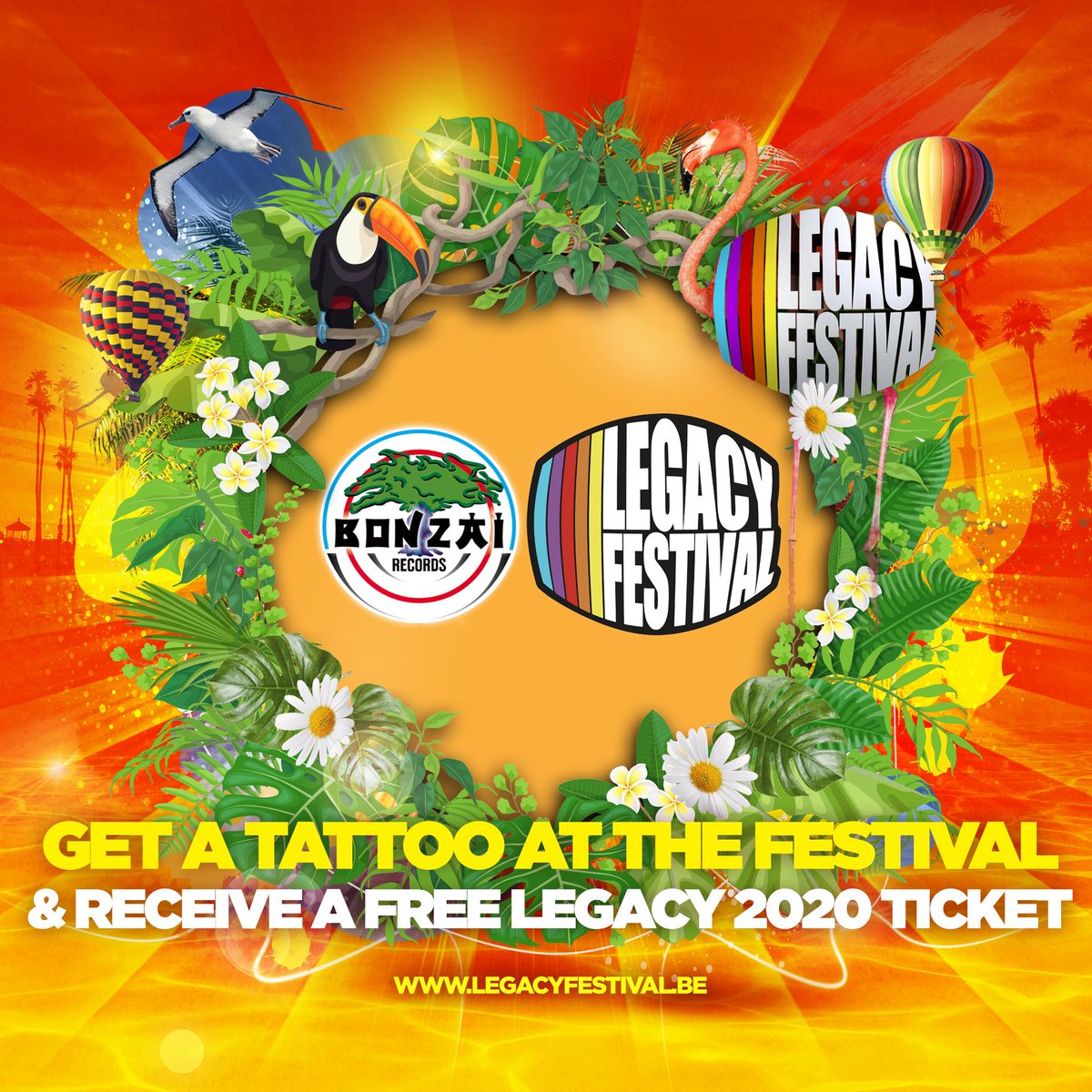 legacybelgium's tweet photo. Er gaat een Tattoo store aanwezig zijn dit jaar op Legacy Festival! Laat het Bonzai logo of het Legacy logo inken op je huid en jij krijgt een gratis ticket voor Legacy Festival 2020 ! #legacy19 https://t.co/It1byIOJVk https://t.co/H5KSqSUHyG