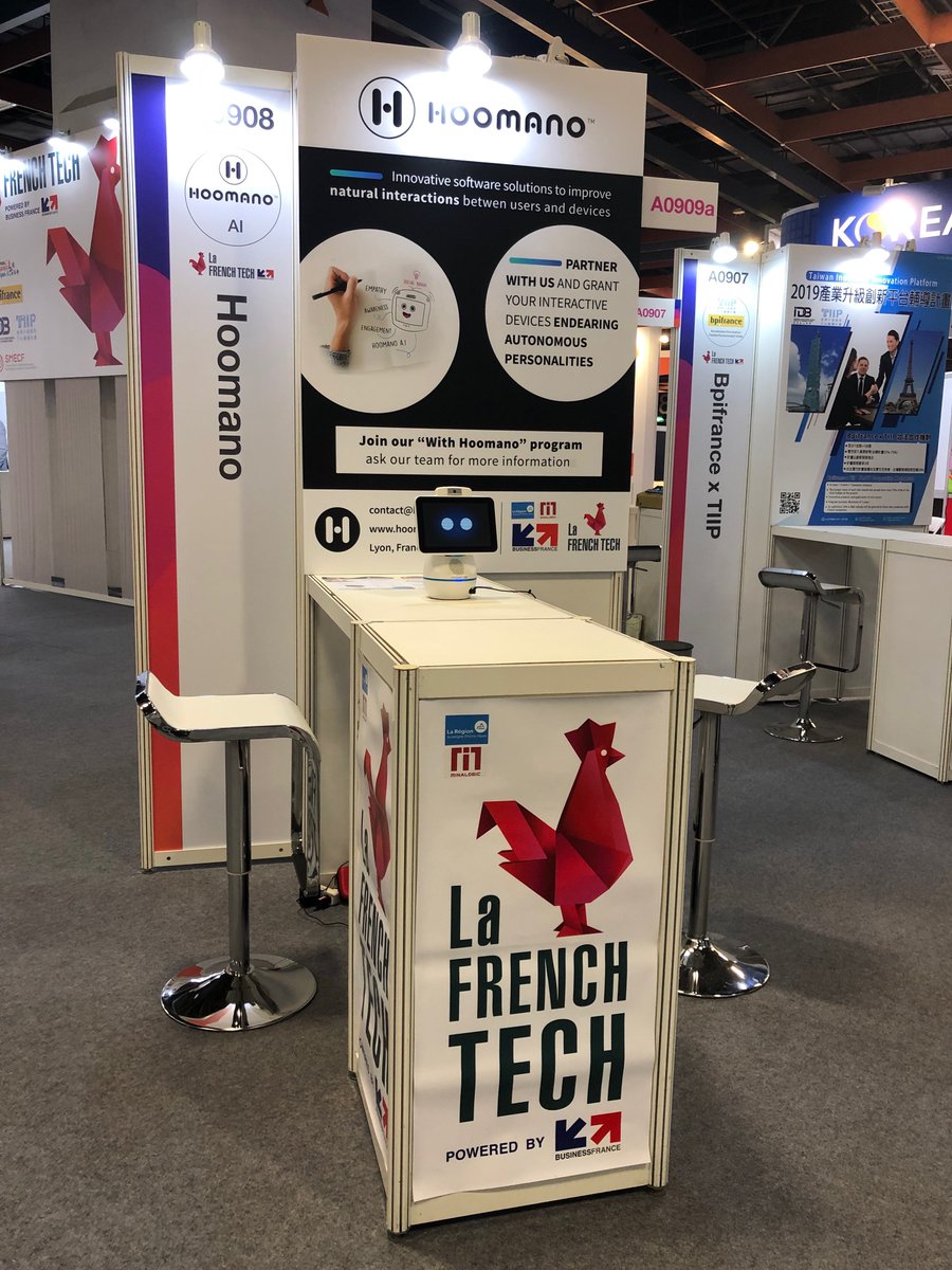 <a href="/HoomanoCompany/">Hoomano</a> in Taiwan for <a href="/computextaipei/">COMPUTEX</a>: starting today! Thank you <a href="/BF_Taipei/">Business France TW</a> <a href="/LaFrenchTech/">La French Tech</a> <a href="/auvergnerhalpes/">Auvergne-Rhône-Alpes</a> and @Minalogic for your support 👍🙏🏻