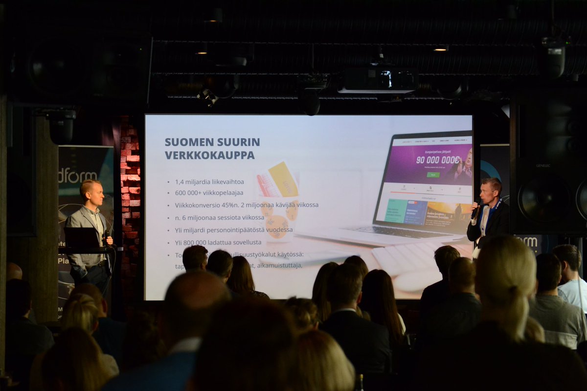 #adform morning session telling about #digitalmerketing #outsourcing with Aapi von Creutlein #dagmar @glivelab #digitalsales #responsible #veikkaus