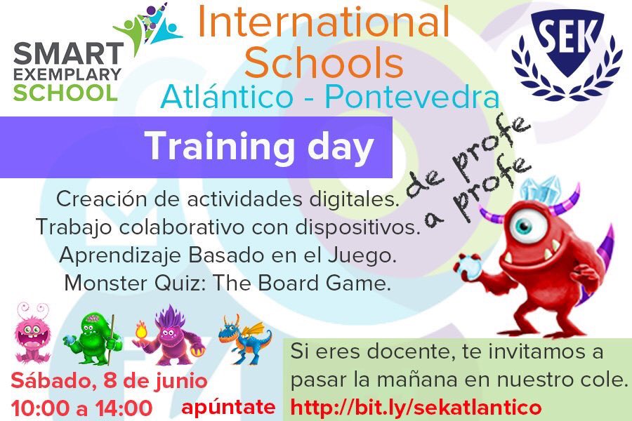 jlcastano's tweet photo. Ya queda poco para el próximo #SMARTTrainingDay Esta vez en SEK Atlántico (Pontevedra) https://t.co/rclBvOjNoS @SMART_Tech @sekatlantico @gonzalosek https://t.co/hlgREP4OcA