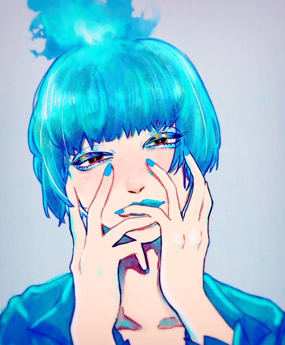 「blue eyeshadow」 illustration images(Latest｜RT&Fav:50)｜10pages
