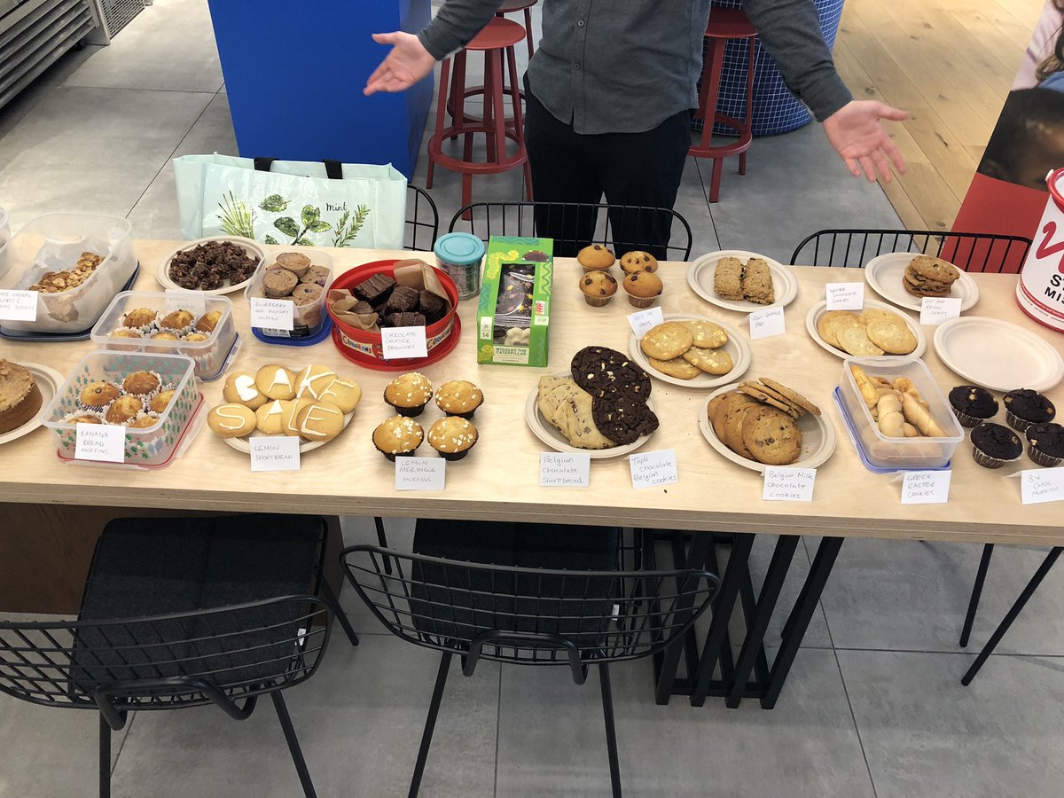 OpenMoneyUK's tweet photo. There are no #backtowork blues here! We’re hosting a bake sale to raise money for @WoodSt_Mission for #charitytuesday https://t.co/1Xhs0klLS9