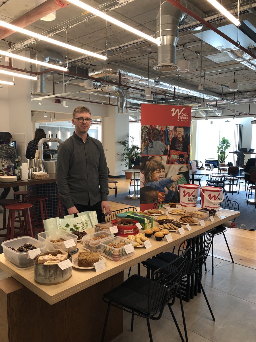OpenMoneyUK's tweet photo. There are no #backtowork blues here! We’re hosting a bake sale to raise money for @WoodSt_Mission for #charitytuesday https://t.co/1Xhs0klLS9