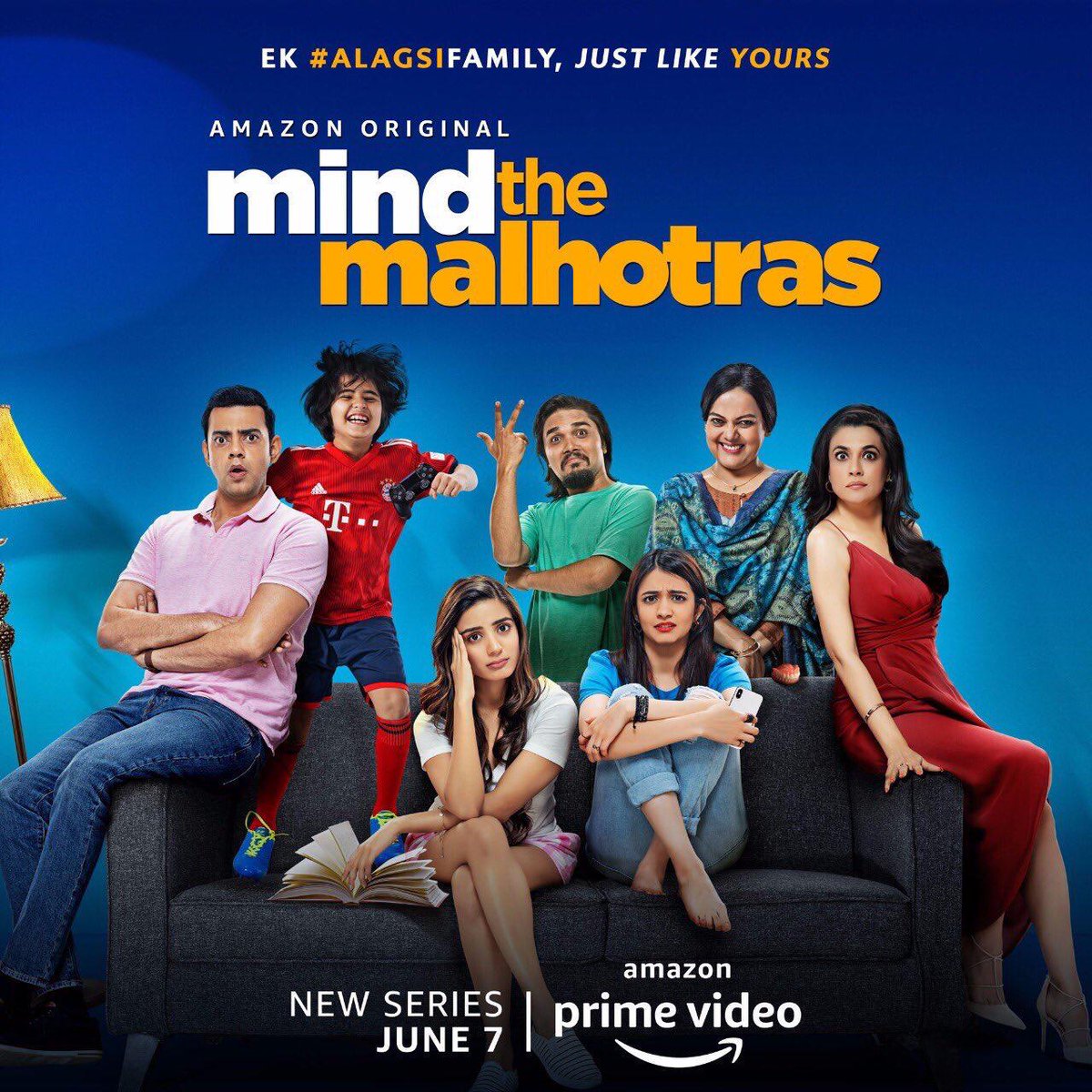 First look of @PrimeVideoIN's upcoming series #MindTheMalhotras starring @minimathur, @cyrus_sahu & @DenzilLSmith. Directed by @sahil_sangha & #AjayBhuyan. Produced by @deespeak @nairsameer. Trailer out now! Streaming from 7th June! @BornFreeEnt @ApplauseSocial #SuperCinema