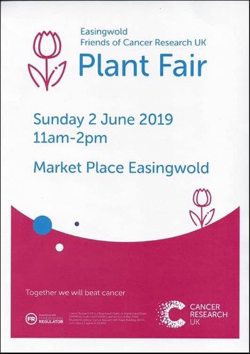 Will you be coming along to the fantastic #Easingwold plant fair to help raise money for Cancer Research UK? 🌻🌿