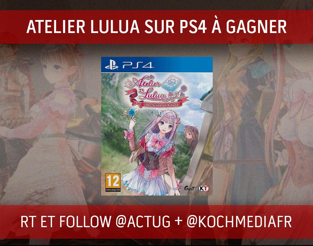 ActuG's tweet photo. #CONCOURS : Pour fêter le lancement de l'#AGTV, Atelier Lulua sur PS4 à gagner 😁

Pour jouer :
💥 #RT ce tweet 
💥 Follow @ActuG + @KochMediaFR 

Vous pouvez aussi jeter un œil à notre WebTV 👉 https://t.co/skT2C4L5NK 

Infos ⤵️ https://t.co/4uqDdUD5kT