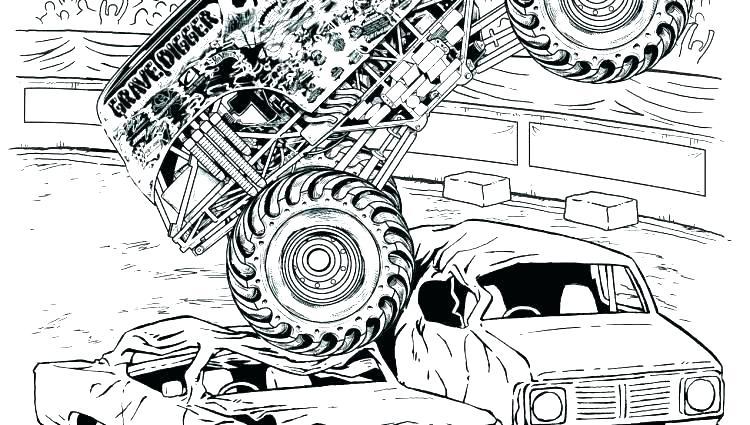 Monster Jam Son Uva Digger Coloring Pages