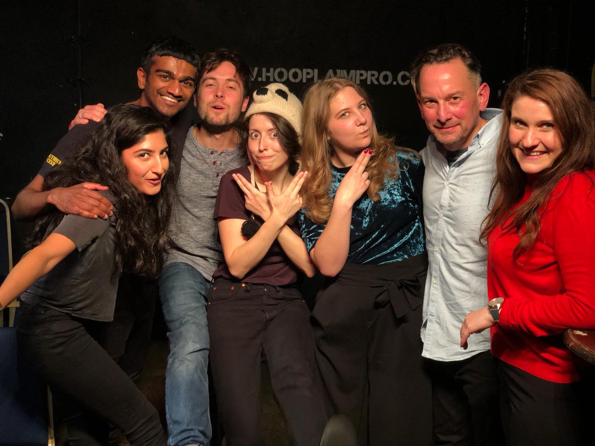 Some of the @Pandaimprov put on their human costumes and performed some awesome long-form <a href="/hooplaimpro/">Hoopla Impro</a> 

Catch them next on June 6th!