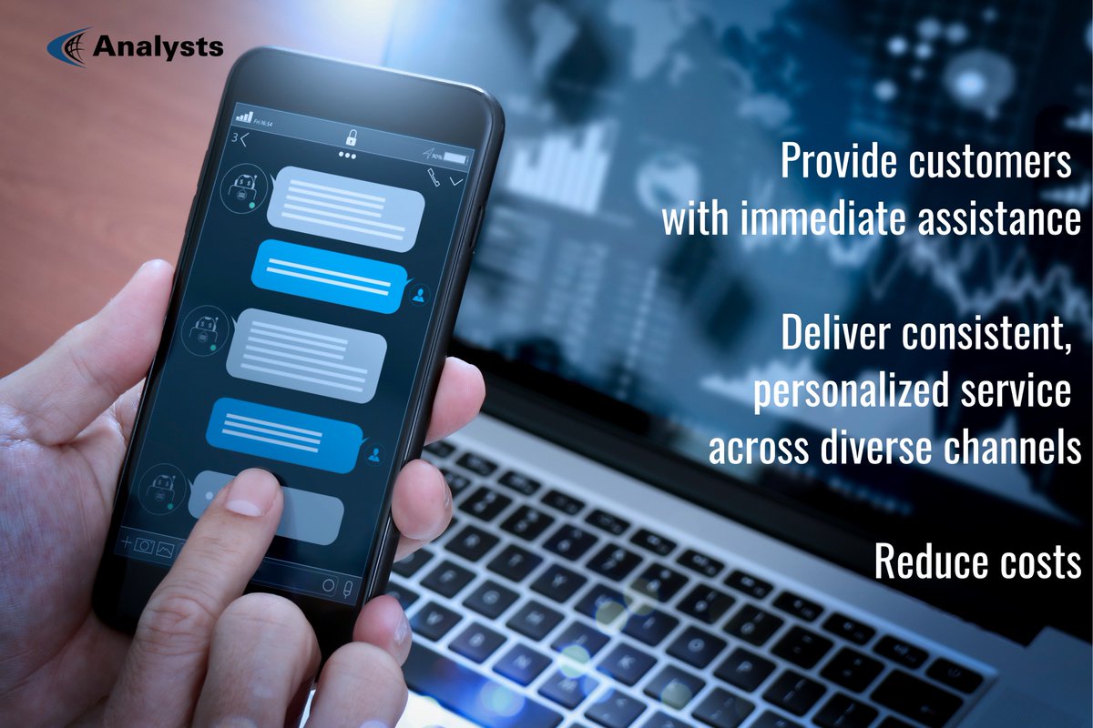 Our chatbots understand the nuances of customer communications and interactions with the appropriate response, context, and personality required. Our experience includes all development platforms, middleware, deployment platforms, and chatbot builders.

analysts.com/services/artif…