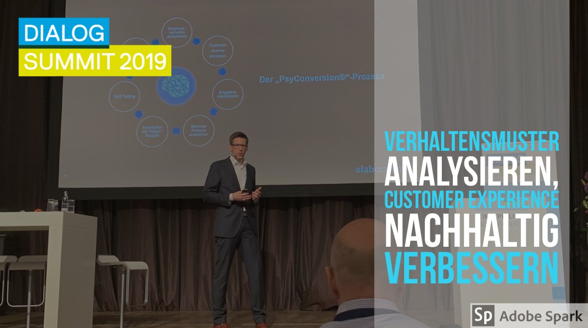 DialogSummit's tweet photo. @timo_burmeister über Behavor Patterns und wie diese Unternehmen helfen können, die #CustomerExperience zu verbessern #DialogSummit #psyconversion https://t.co/j7upKDIOxt