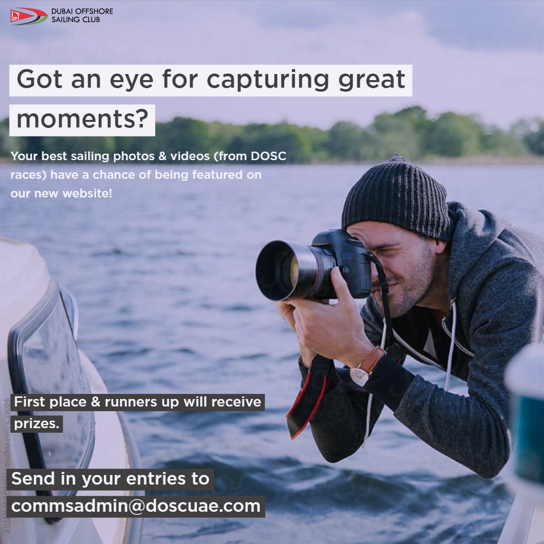 Your best photos &amp; videos of DOSC races have a chance of making it to our new website! ⛵ Send in your entries to commsadmin@doscuae.com
