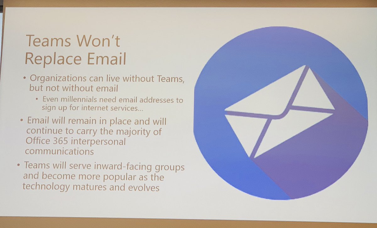 MikeFortgens's tweet photo. There you have it! Millennials will still need email to confirm their identity for all those apps 😏 @12Knocksinna  #CollabSummit https://t.co/Dnqx8m2ZwY
