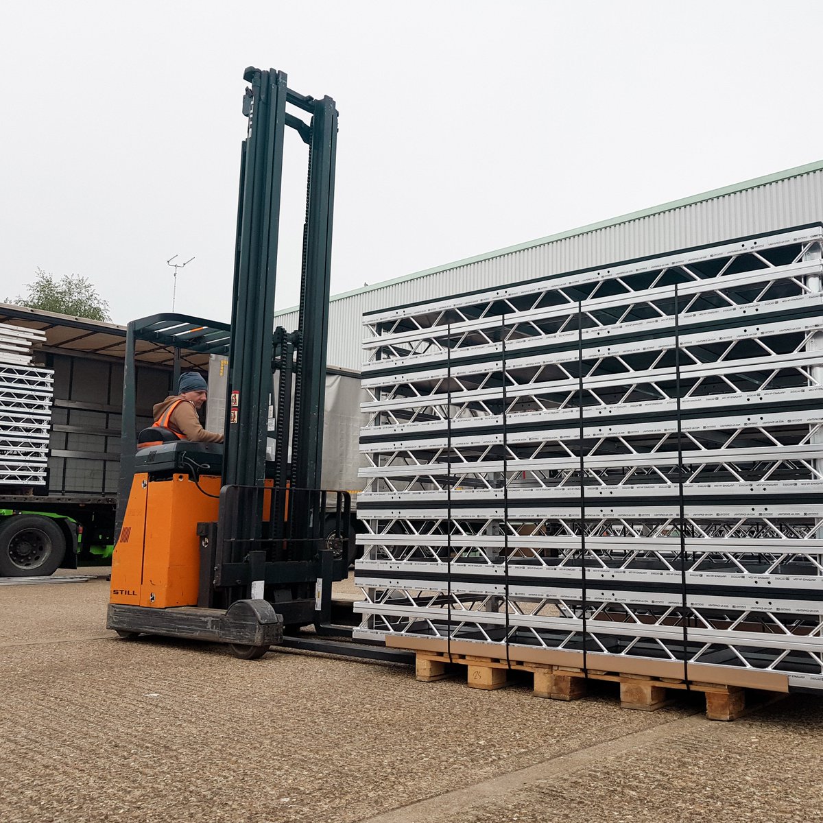 LightspaceUK's tweet photo. Another day, another delivery. What a great way to start a week after the long bank holiday weekend. 
Call us now on 01604664571 or email sales@impact-products.co.uk for more info.
#professionalstaging #decks https://t.co/cKEhtlASuQ