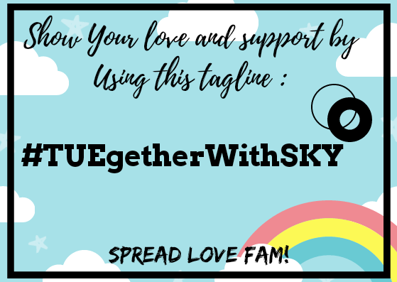 SkyRepublicOFC's tweet photo. Show You're Love &amp; Support By Using This Tagline Fam!

@_SkyQTroopers
@OfcQuizon
@OfcQuizon
@SkySquadOFC
@sky_quizon
@SKYscraperOFC_
@skytrendsetter

#TUEgetherWithSKY https://t.co/A977m6Yn44