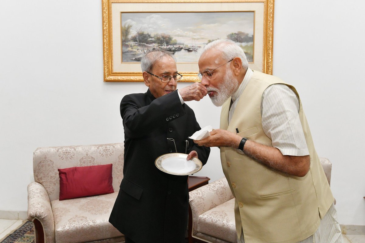Goodness of former President of India and treated like a brother.Best wishes Modiji,
