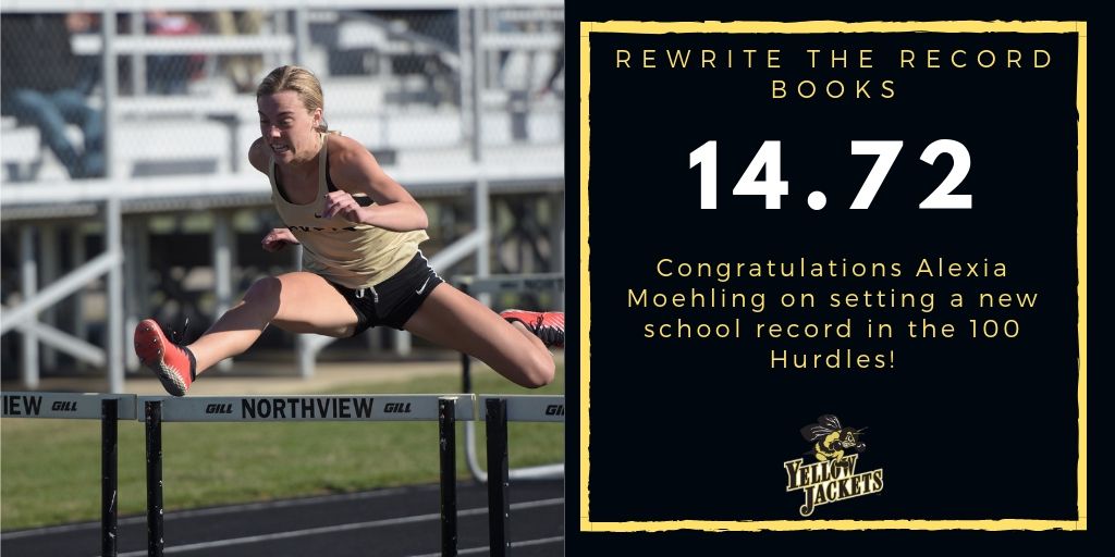 PburgAthletics's tweet photo. Congratulations to Alexia Moehling on setting a new school record in the 100 Hurdles at the OHSAA Regional Meet! #RewriteTheBooks https://t.co/UfxheQZ6Bb