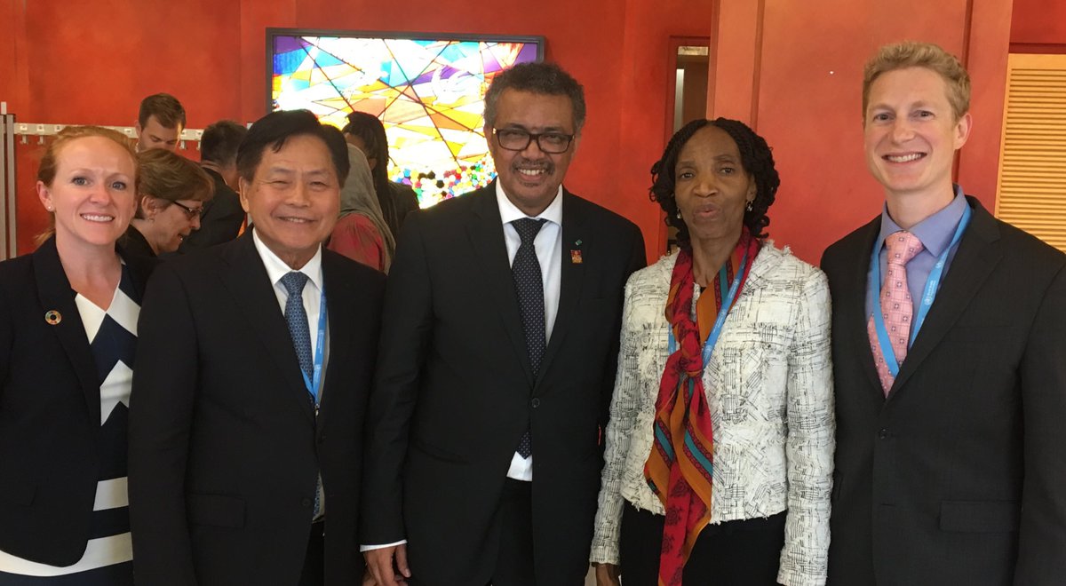 .#WHA72 President Dr Bounkong Syhavong closes the Assembly with a call to push for #CervicalCancerElimination 

Thank you Dr Syhavong &amp; <a href="/DrTedros/">Tedros Adhanom Ghebreyesus</a> for the strong showing of support this #WHA72 to stop women from dying from this preventable disease.

#CervicalCancer