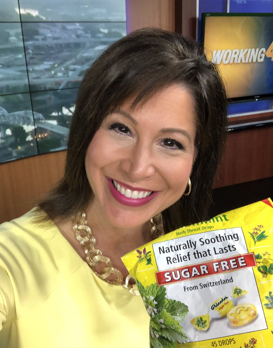 WSMVHollyT's tweet photo. Uh-oh... cough drops needed! Still trying to get over my sickness this morning... Ugh... 🤒#throatproblems https://t.co/929muU8Nmh