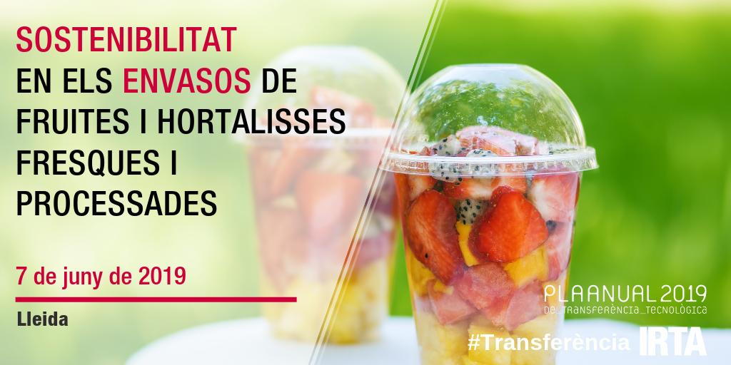 irtacat's tweet image. Jornada tècnica "Sostenibilitat en els #envasos de fruites i hortalisses fresques i processades"

Quines tecnologies hi ha? Com es poden reciclar els envasos? Com funcionen els #bioplàstics? 👇

🗓️ 07/06 (DEMÀ!)
📍 #Lleida
ℹ️ bit.ly/2HG7G7E

#TransferènciaIRTA #PATT2019