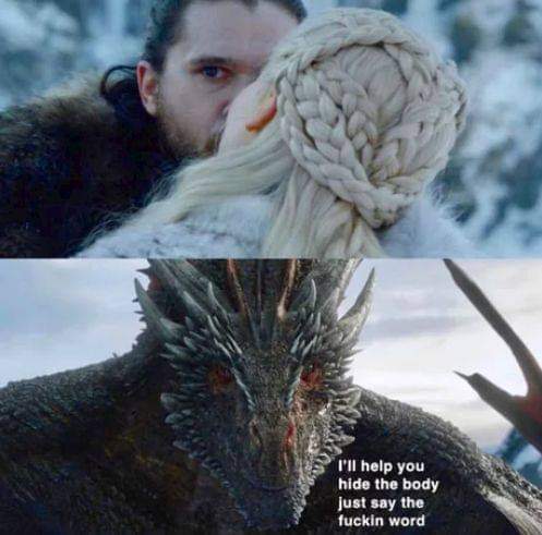 Oh Jon #GameofThrones #JonSnow #daenerystargaryen #Drogon