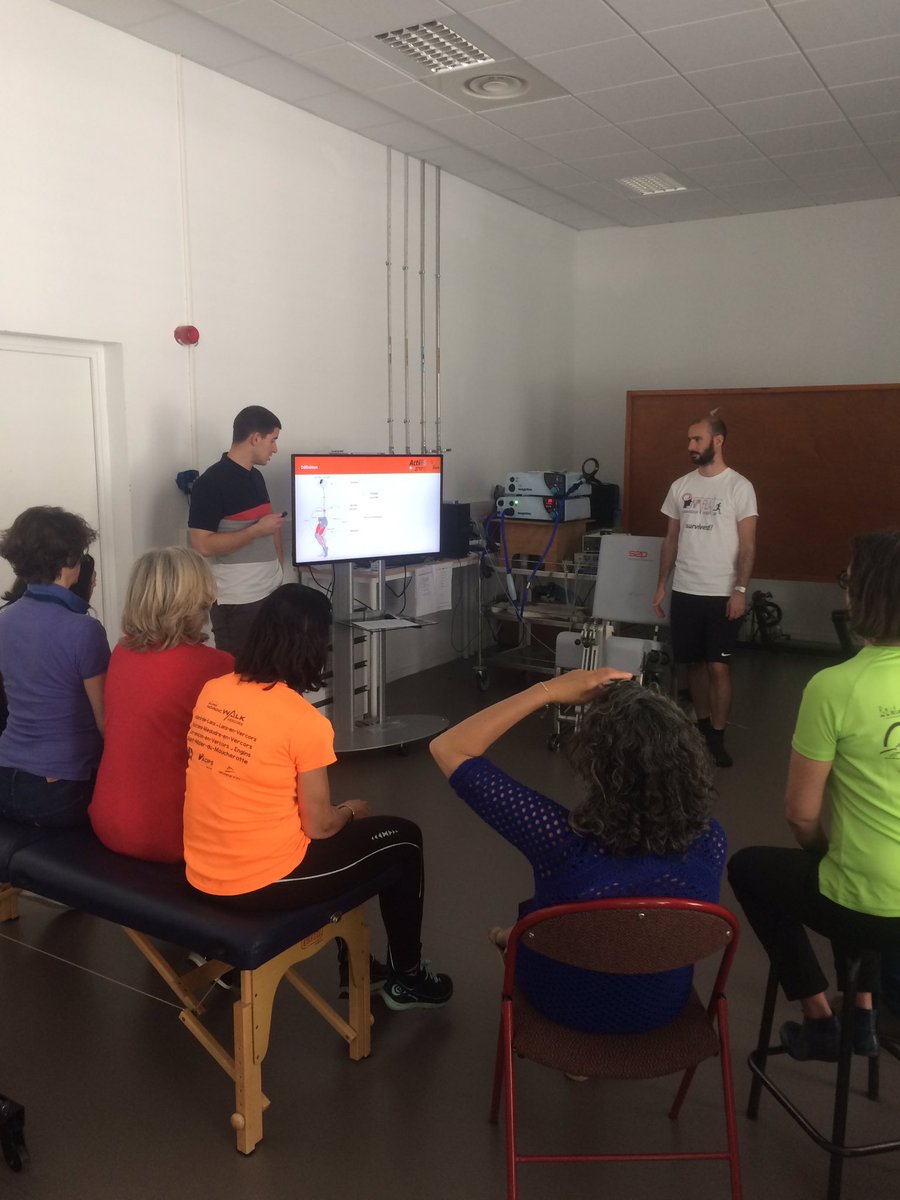 JrossiUJM's tweet image. Présentation sur la fatigue neuromusculaire de @thibault_besson @NicolasRoyer_, doctorants du #LIBM @chaire_ActiFS @IRMIS_StEtienne @Univ_St_Etienne