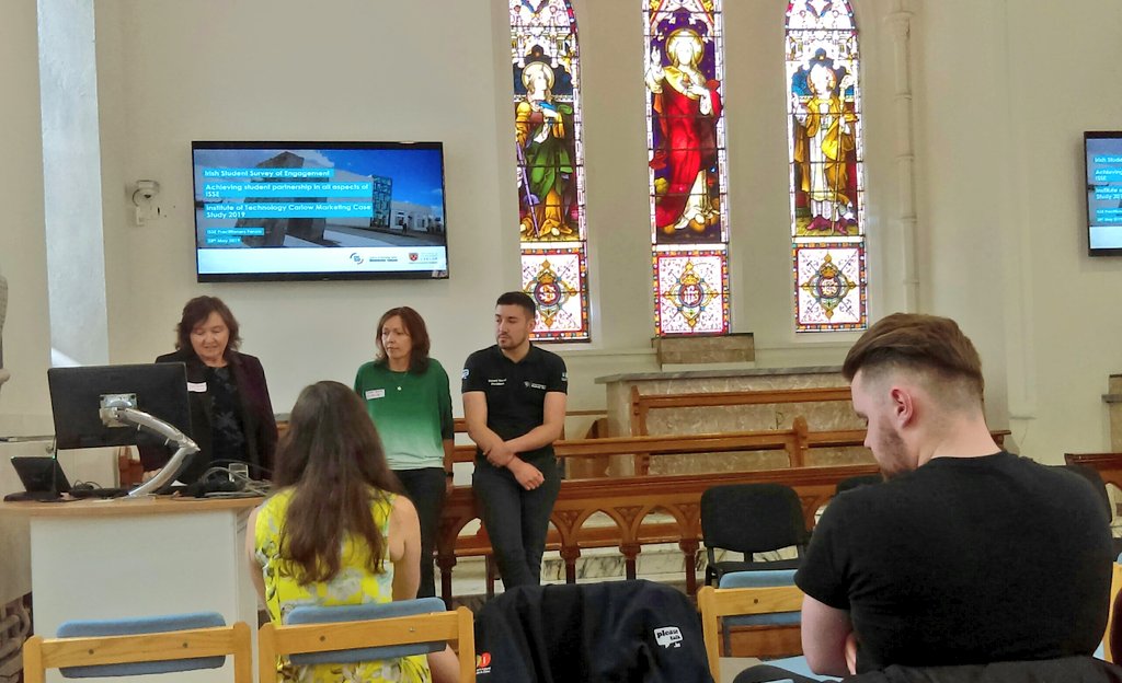 joannaucd19's tweet photo. @itcarlow presenting on data analysis at @StudentSurveyIE Practitioners Forum. Interesting ideas about communicating the outcomes with students in creative ways! https://t.co/yJigpr6wQs
