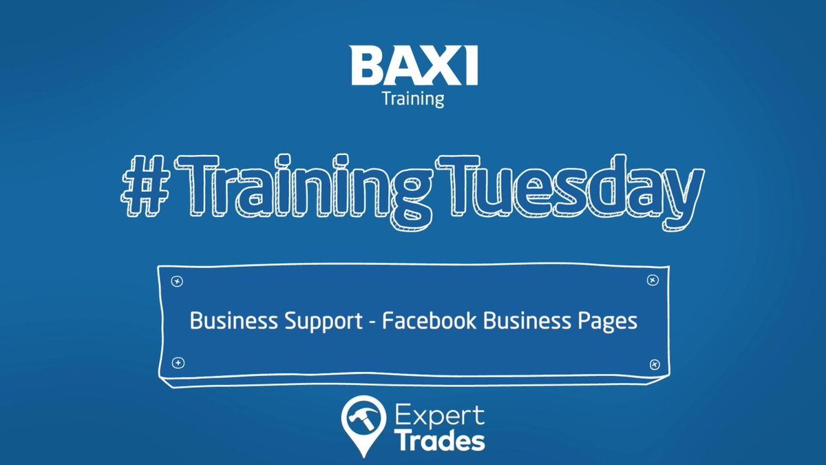 baxiboilers's tweet photo. Today's #TrainingTuesday video is presented by Adam of Expert Trades and takes you through the importance of setting up your Facebook business page.

https://t.co/gMr8djl1Yf https://t.co/x9Zbo8uhMS