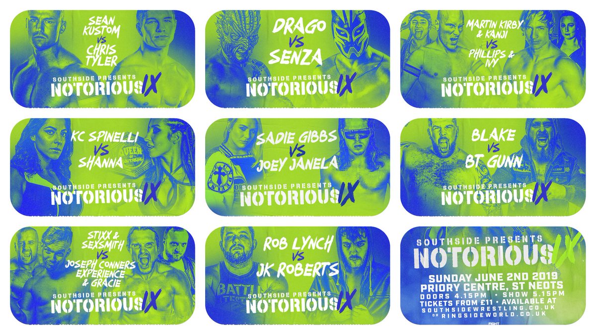 THIS SUNDAY !!!!

Just 8 second row and 37 general tickets remain !

<a href="/JANELABABY/">“The Bad Boy” Joey Janela</a> @SenzaVoltoReal <a href="/Kc_Spinelli/">Kc “Angel Face” Spinelli</a> <a href="/Shannanjii/">Shanna シャナ</a> <a href="/JosephConners/">Joseph Conners</a> <a href="/SadieGibbs/">SADIE GIBBS</a> <a href="/BradyPhillipsUK/">Brady Phillips</a> @TheJackSexsmith <a href="/KanjiDuku/">KanjiWrestles</a>