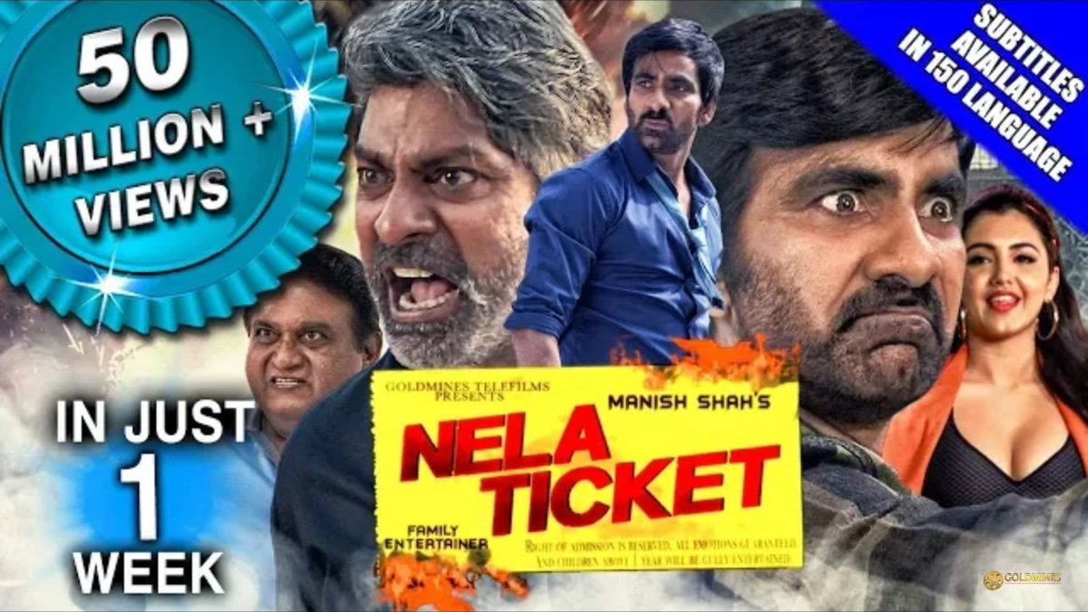#NelaTicket In Hindi Crossed 
50M+ Views In One Week Highest For Any RaviTeja Movie #NelaTicketInHindi #NelaTicket 

youtube.com/watch?v=bIpOrD…