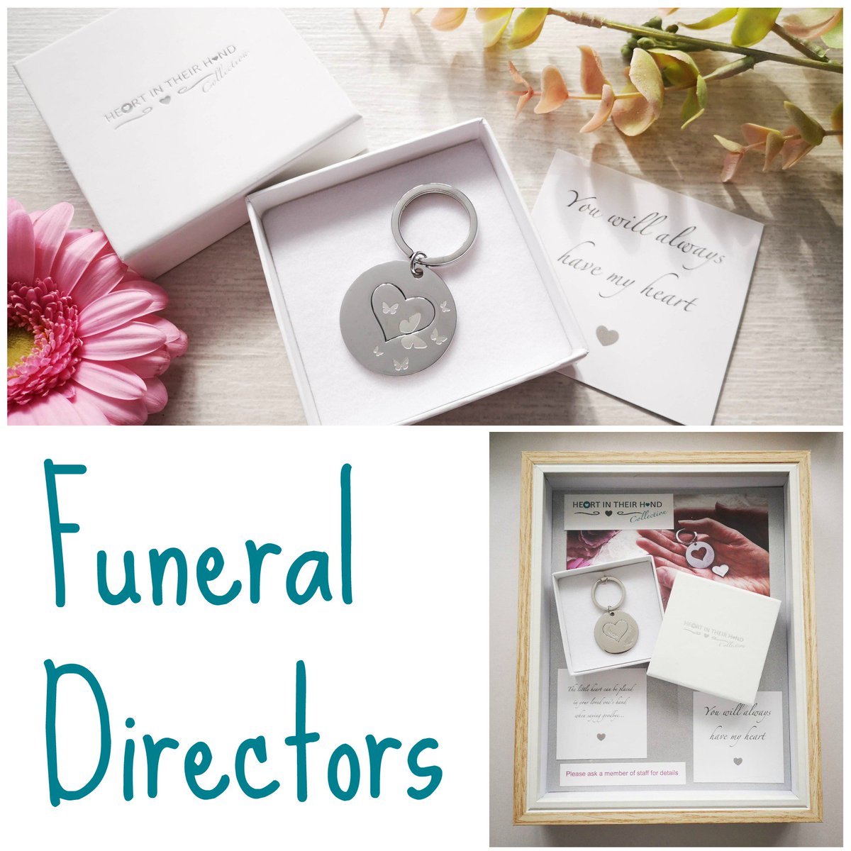 Calling all Funeral Directors! We'd love to introduce you to #heartintheirhand. Email funerals@heartintheirhand.co.uk for more info or visit the #nationalfuneralexhibition next week ❤️