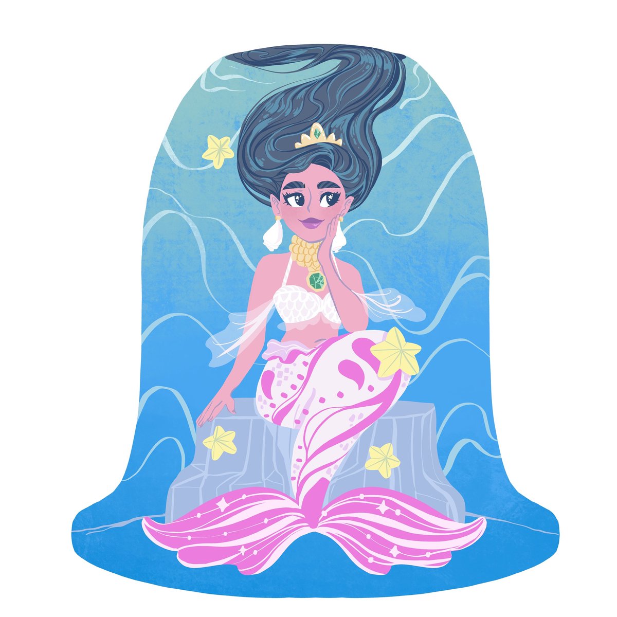 stebby333's tweet photo. When you wanna dress up just for you 🐚 #mermay2019 #mermaid #art #illustration https://t.co/ijh9uFWjdb