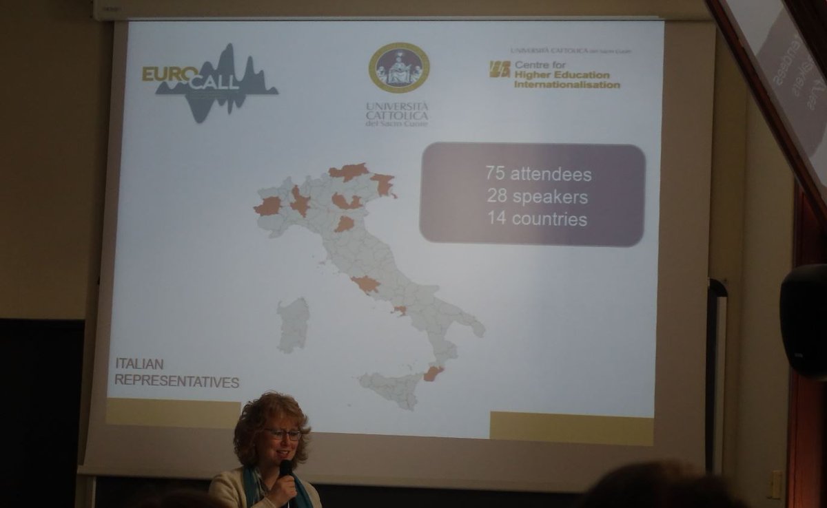 Giseldas's tweet photo. #CALLmi International Symposium @Unicatt in Milan! https://t.co/Tq3Az1moAz @MALL_SiG_EC @Unicatt #VLE #CALL #MALL #EUROCALL Critical Thinking: https://t.co/zHwgJj5nM3 https://t.co/s6udJs2QHZ