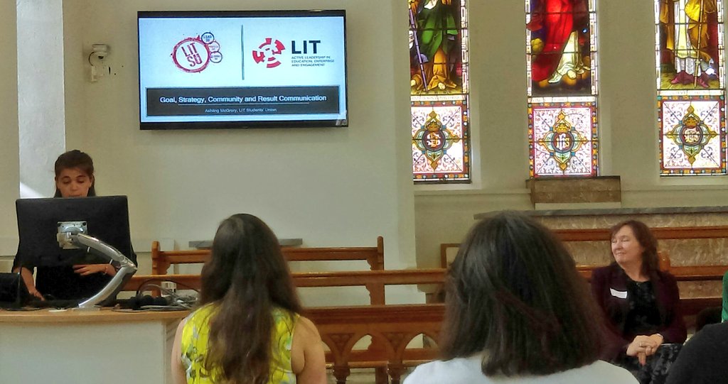 joannaucd19's tweet photo. Goals and strategies for improving student engagement with ISSE, presented by @LimerickIT Student Union. 
A common theme of empowering student reps to be at the forefront of the ISSE campaign is coming up, as a key to successful engagement of students with the survey. https://t.co/LzegG81ItB