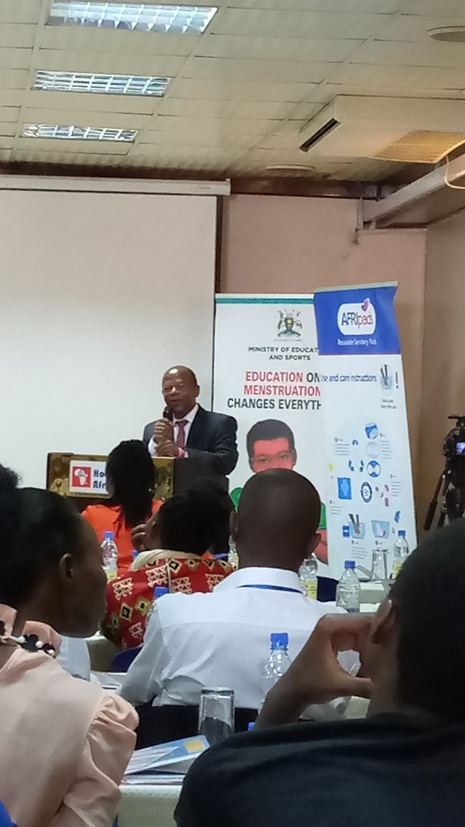 Hon.JC Muyingo: Its time for us to take action on Menstrual Hygiene @Educ_SportsUg @PeriodMagazine #MHDay2019 #MHMEducationUg