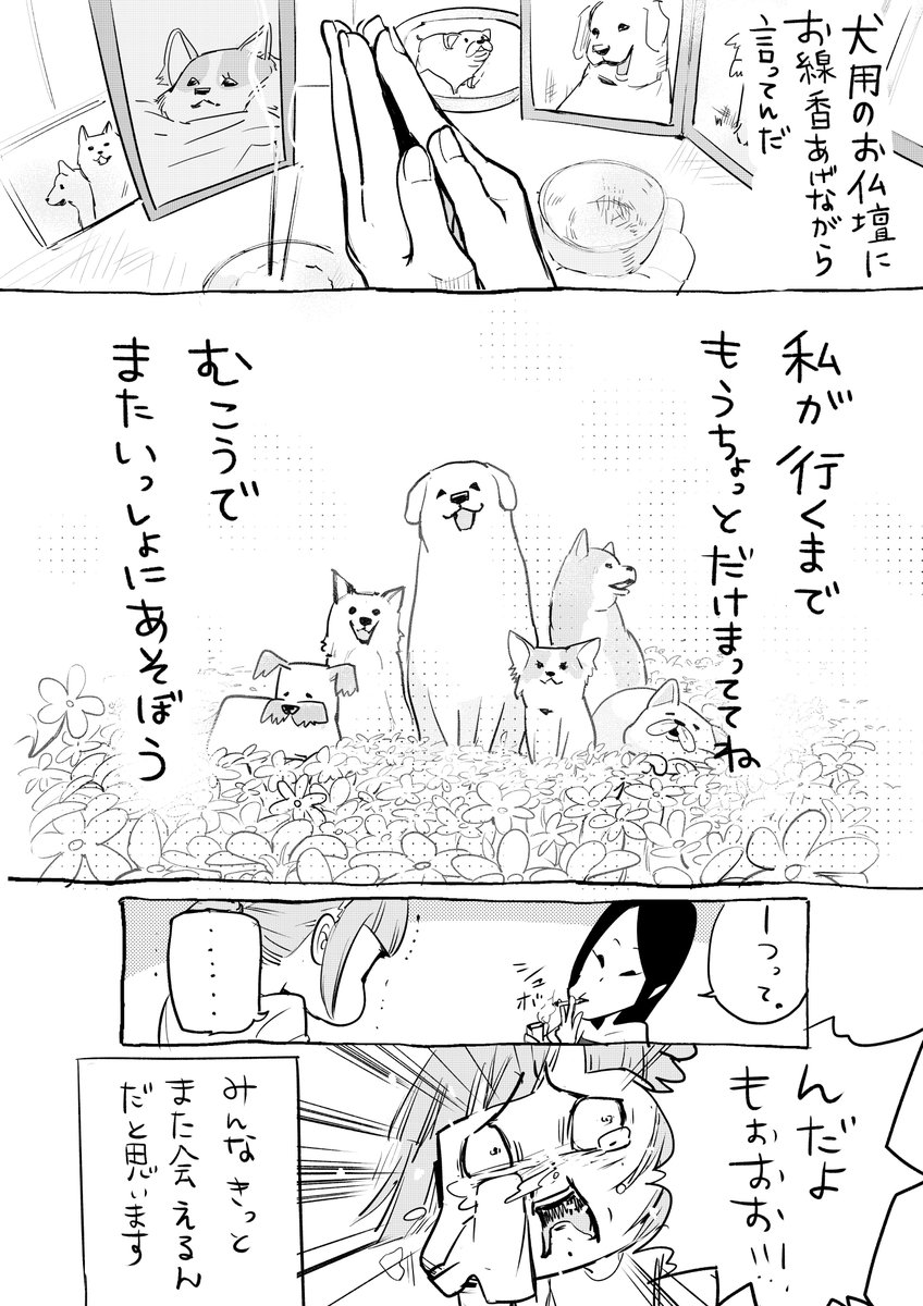 あの犬好きの友人と。よっぱらいのしょうもない会話なのです。 