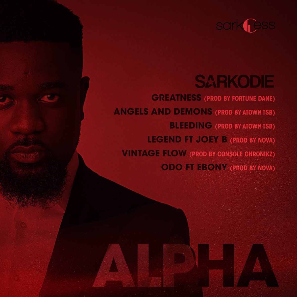 #ALPHA Tracklist🔥🔥🔥🔥 We added a bonus tune🔥🔥🔥.... 7th June 2019 #Sarkcessmusic #Hiphop