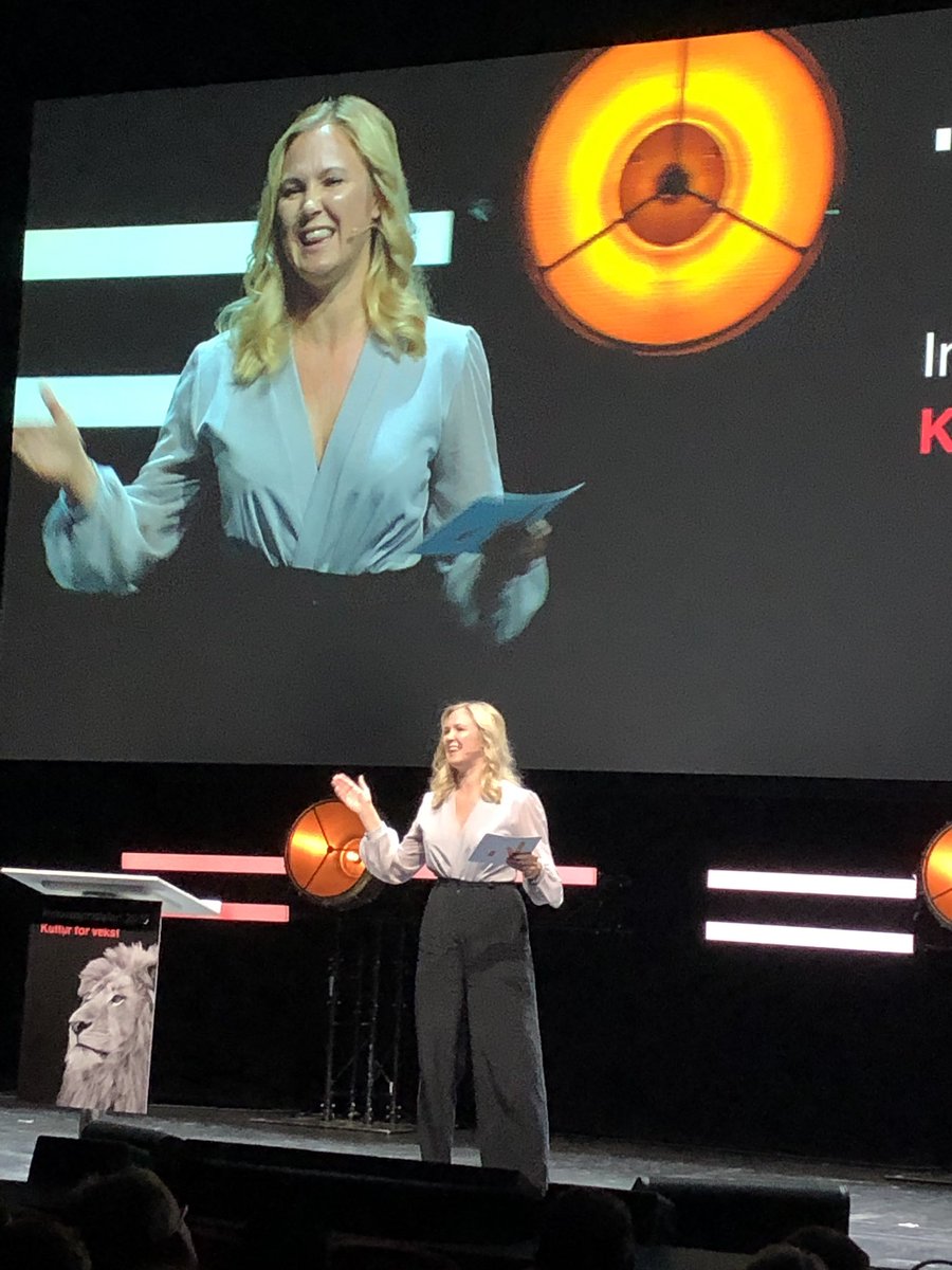 «Hvorfor er det så lett å heie på idrettsstjerner, men ikke på bedriftsledere?» <a href="/KimberlyLarsen/">Kimberly Larsen</a> #innovasjonstalen2019 #innovasjonnorge