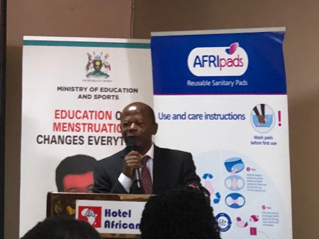 'We have been talking for so long about Menstruation, surely,  its #ItsTimeForAction to ensure every girl has access to MHM information and facilities', Hon Chrysostom Muyingo #MHDay2019 #MHMEducationUg @UNICEFUganda @Irish_Aid @noradno @DFID_UK