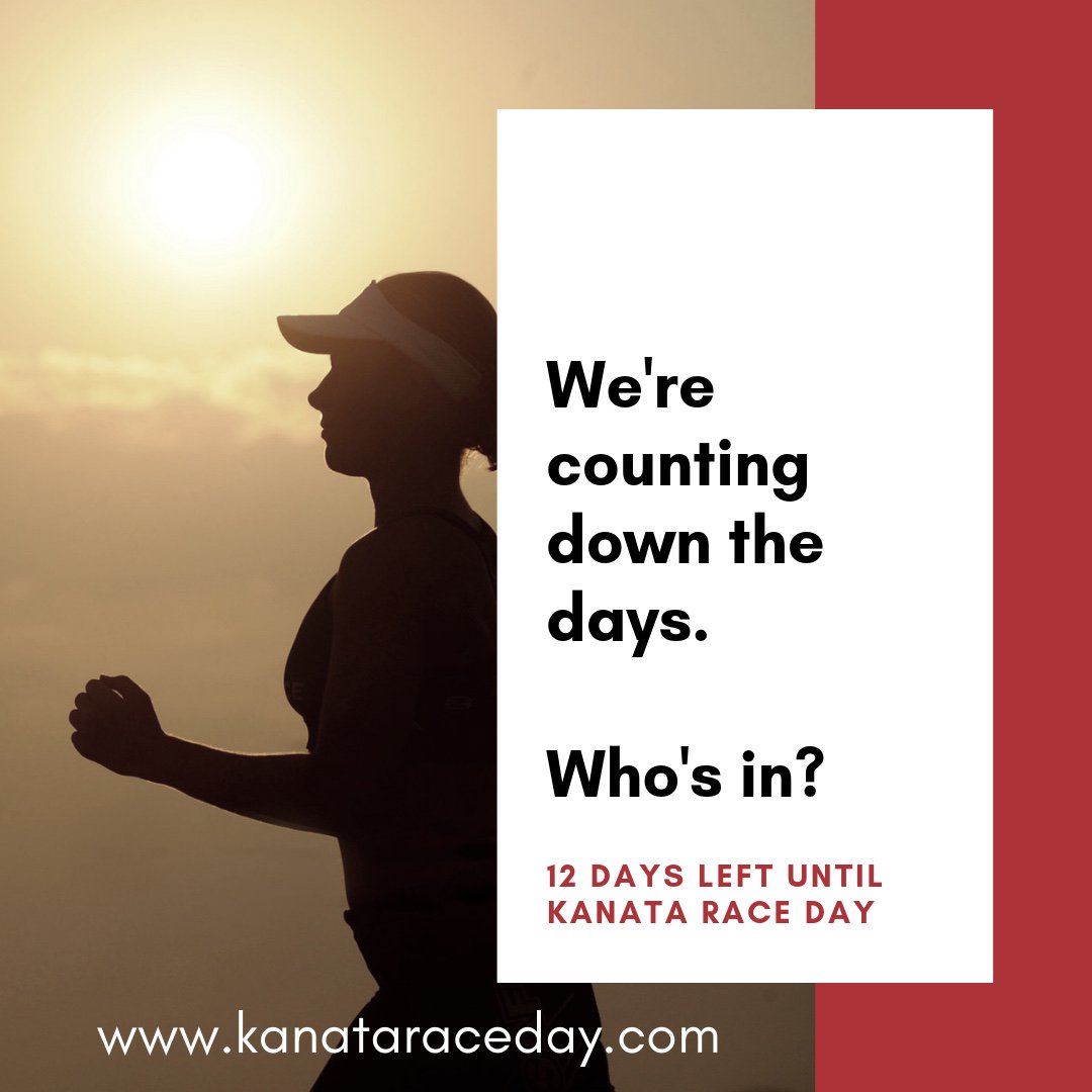kanataraceday's tweet photo. Have you signed up for #KanataRaceDay yet? We hope to see you there! Get in on this run at https://t.co/Nqq1JjSXjx. https://t.co/i5giT7d3s6