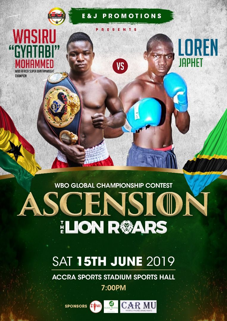 MohammedWasiru's tweet photo. The moment of truth is here now. I'm happy to announce to you all my next fight, which comes off in 3 weeks. I will be fighting for the WBO Global Championship, against Loren Japhet of Tanzania.  #Ascension #TheLionRoars #FightAnnouncement #Gyatabi #MohammedWasiru #LorenJaphet https://t.co/xjrLQdRTk5
