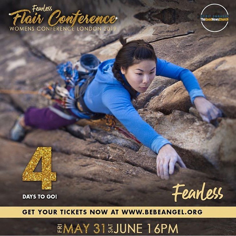 TGNCLondon's tweet photo. 4 Days To Go

#Fearless 
#FlairConference 
#BeverlyAngel #GoodNewsWorld https://t.co/n2nUaSRBfv