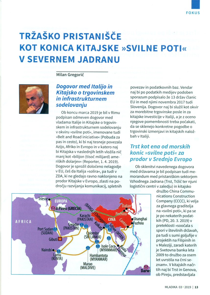 predstavitev's tweet photo. Predstavitev tematske številke revije Mladika iz Trsta o perspektivah tržaškega pristanišča in posledicah za njegovo in koprsko zaledje v petek, 31. 5. ob 19h v študijski knjižnici v Kopru.

#Mladika #DSI  #Trst #tržaškoPristanišče #MilanGregorič #Koper #SvilnataPot #Kitajska https://t.co/T8O9RqEWma