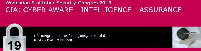 SecurityCongres's tweet image. 9 oktober - Security-Congres 2019 - Theater FIGI Zeist
Nog even geduld en je kunt je weer inschrijven. Momenteel werkt men hard aan het programma. Noteer de datum dan hoef je deze dag niet te missen. 
Tipje van de sluier? @e3huis (Eward Driehuis) is de keynote op het congres.