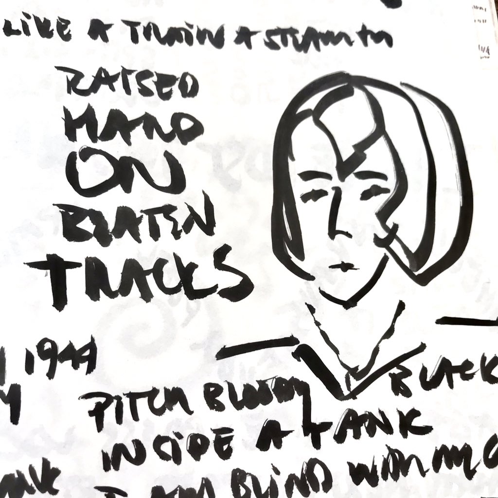 Evalyn7's tweet photo. Still moved by @S_Wordsmith performance  of her amazing #poetry cycle #Tracks &amp; the hope I found in the line: ‘You can change the future if you face the past’ https://t.co/bd5zCcU4Df